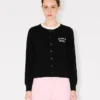 Kenzo Boke Heart’ Cardigan in Cotton Wool