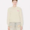 Kenzo Boke Heart’ Cardigan in Cotton Wool