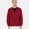 Kenzo Boke Heart’ Cardigan in Cotton Wool