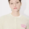 Kenzo Boke Heart’ Cardigan in Cotton Wool