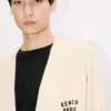 Kenzo Boke Heart’ Cardigan in Cotton Wool