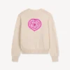 Kenzo Boke Heart’ Cardigan in Cotton Wool