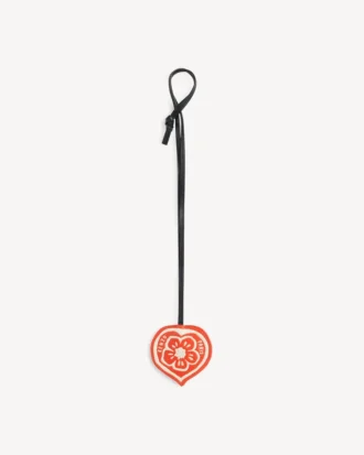 Kenzo Boke Heart’ Charm in Leather