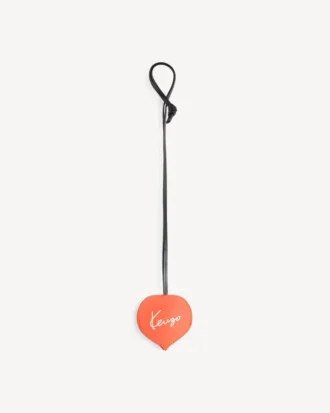 Kenzo Boke Heart’ Charm in Leather