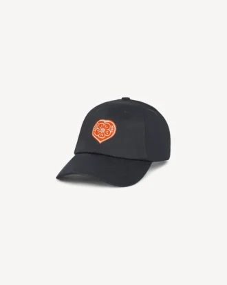 Kenzo Boke Heart’ Embroidered Cap in Cotton