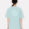 Kenzo Boke Heart’ Embroidered Loose T-Shirt in Cotton