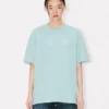 Kenzo Boke Heart’ Embroidered Loose T-Shirt in Cotton