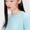 Kenzo Boke Heart’ Embroidered Sweatshirt in Cotton
