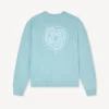 Kenzo Boke Heart’ Embroidered Sweatshirt in Cotton