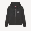 Kenzo Boke Heart’ Embroidered Zip up Hoodie in Cotton