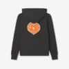 Kenzo Boke Heart’ Embroidered Zip up Hoodie in Cotton