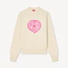 Kenzo Boke Heart’ Jumper in Cotton Wool