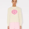 Kenzo Boke Heart’ Jumper in Cotton Wool