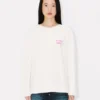 Kenzo Boke Heart’ Long Sleeve T-Shirt in Cotton