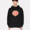 Kenzo Boke Heart’ Oversized Hoodie in Cotton