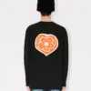 Kenzo Boke Heart’ Relax Long Sleeve T-Shirt in Cotton
