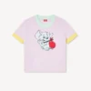 Kenzo Cartoon’ Cropped Top in Spongy Cotton