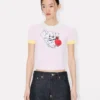 Kenzo Cartoon’ Cropped Top in Spongy Cotton