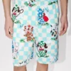 Kenzo Cartoon’ Elasticated Shorts in Cotton Seersucker