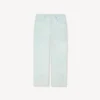 Kenzo Cartoon’ Embroidered Cargo Monkey Fit Jeans in Stone Bleach Chambray