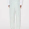 Kenzo Cartoon’ Embroidered Cargo Monkey Fit Jeans in Stone Bleach Chambray