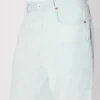 Kenzo Cartoon’ Embroidered Cargo Monkey Fit Jeans in Stone Bleach Chambray
