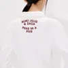 Kenzo Cartoon’ Embroidered Cropped Polo Sweatshirt in Cotton
