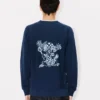 Kenzo Cartoon’ Embroidered Outlined Sweatshirt in Cotton