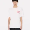 Kenzo Cartoon’ Embroidered Outlined T-Shirt in Cotton