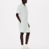 Kenzo Cartoon’ Embroidered Short Sleeve Shirt in Stone Bleach Chambray