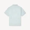 Kenzo Cartoon’ Embroidered Short Sleeve Shirt in Stone Bleach Chambray
