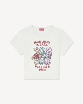 Kenzo Cartoon’ Embroidered T-Shirt in Cotton
