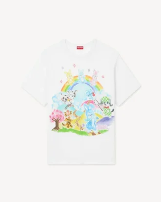 Kenzo Cartoon’ Genderless T-Shirt in Cotton