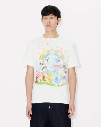 Kenzo Cartoon’ Genderless T-Shirt in Cotton