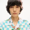 Kenzo Cartoon’ Hawaiian Short Sleeve Shirt in Cotton Seersucker