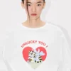 Kenzo Cartoon’ Long Sleeve T-Shirt in Cotton