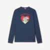 Kenzo Cartoon’ Outlined Relax Long Sleeve T-Shirt in Cotton