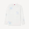 Kenzo Cartoon’ Outlined Relax Long Sleeve T-Shirt in Cotton