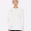 Kenzo Cartoon’ Outlined Relax Long Sleeve T-Shirt in Cotton