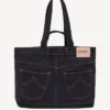 Kenzo Five Pockets’ Tote Bag in Denim-Like Twill