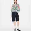 Kenzo Floral’ Embellished Cardigan in Cotton Wool