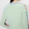 Kenzo Floral’ Embellished Cardigan in Cotton Wool