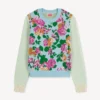 Kenzo Floral’ Embellished Jumper in Cotton Wool