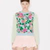 Kenzo Floral’ Embellished Jumper in Cotton Wool