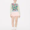 Kenzo Floral’ Embellished Jumper in Cotton Wool