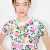 Kenzo Floral’ T-Shirt in Cotton