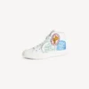 Kenzo Hoshi’ High Top Sneakers in Cotton Canvas