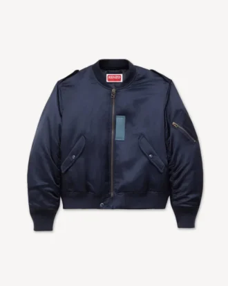 Kenzo Jungle Poem’ Genderless Bomber in Mixed Linen