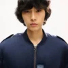 Kenzo Jungle Poem’ Genderless Bomber in Mixed Linen