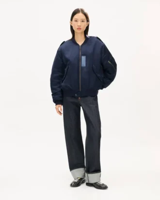 Kenzo Jungle Poem’ Genderless Bomber in Mixed Linen